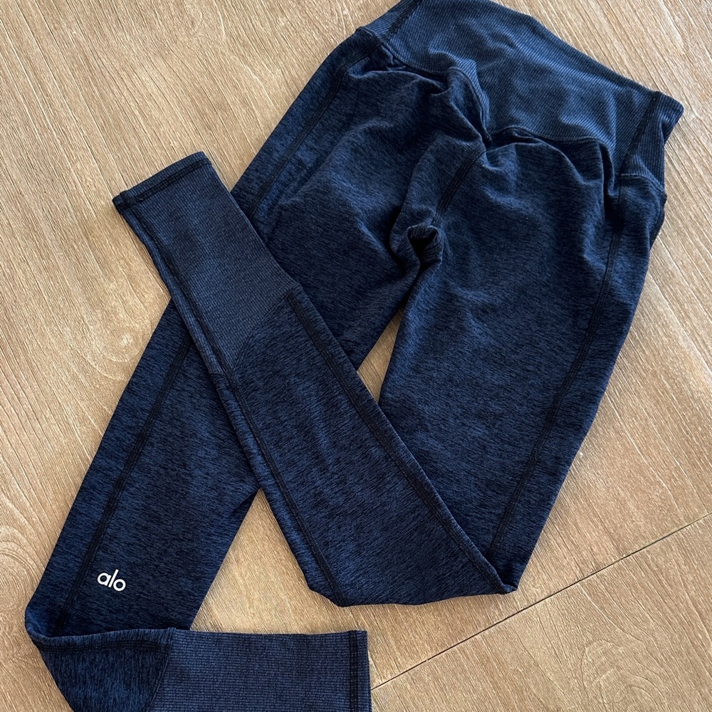 ALO navy spacedye jogger Leggings